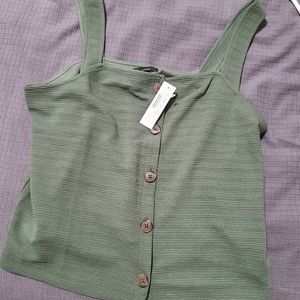 J. Crew Tank top Green Large NWT